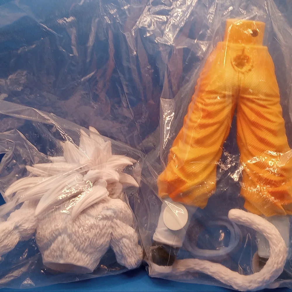 30cm Dragonball Z Goku Son White Hair Saiyan Anime Otaku Large GT Figure Toy